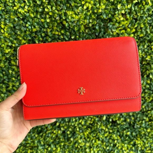 Tory Burch Handbags - SOLD | NEW TORY BURCH Red Leather Crossbody Bag